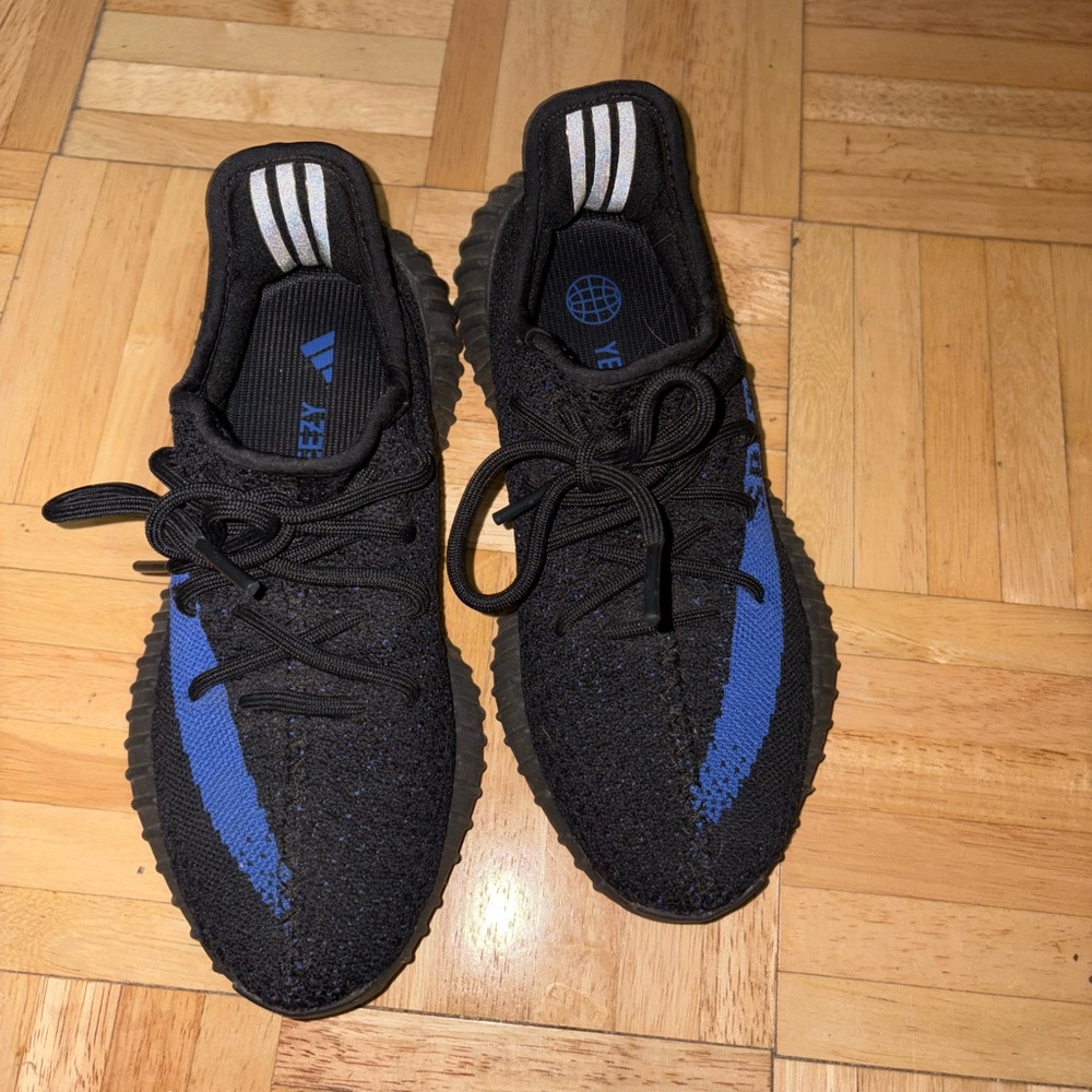 Yeezy Black and Blue Sneakers